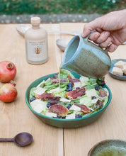 Load image into Gallery viewer, Earthen Salad Dressing Pitcher in Seaweed
